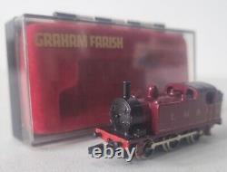 Working N Gauge Graham Farish 583 0-6-0T Locomotive Maroon Model Railway Boxed